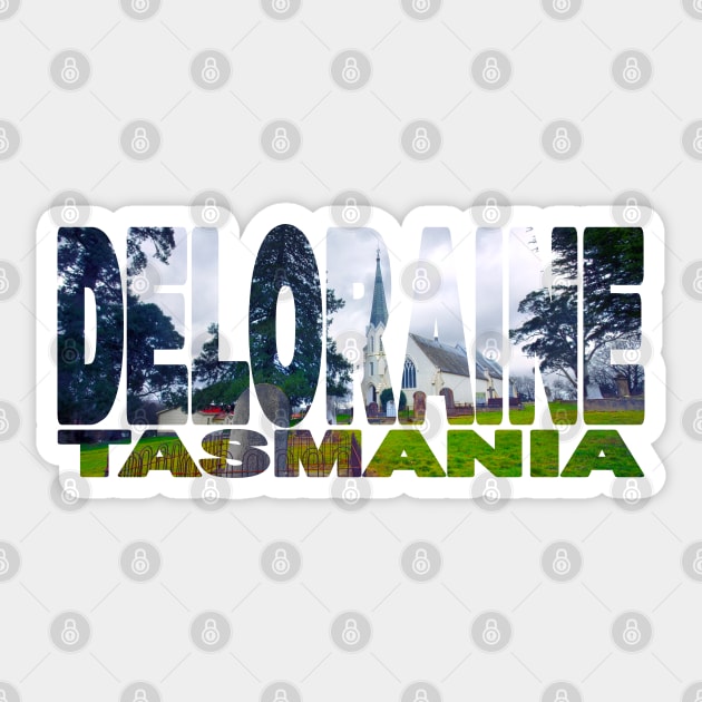 DELORAINE - St Marks Church Tasmania Australia Sticker by TouristMerch